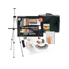 Conjunto Pinturas Complete Art Easel Studio Set 115un - Kit de Arte Completo na bluepixel.pt