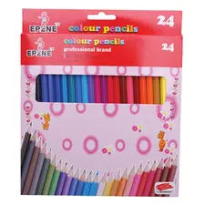 Lápis de Cor 24un Cx Cartão Epene EP20-1024 | Material Escolar de Qualidade