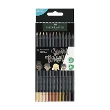 Lápis de Cor Faber-Castell Black Edition Tons Pele 12un 18cm | Loja BluePixel