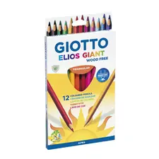 Lápis de Cor Giotto Elios Giant 12unidades 18cm | Material Escolar de Qualidade na bluepixel.pt