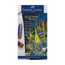 Lápis Pastel a Óleo Metálicos Faber Castell 212 - Caixa com 12 unidades | bluepixel.pt