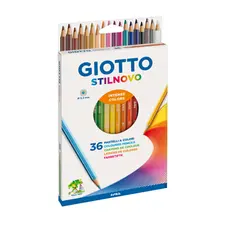 Lápis de Cor Giotto Stilnovo 36 Unidades em Caixa de Cartão - 18cm | Loja BluePixel