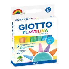Plasticina 6 Cores Pastel Giotto - Conjunto de Plasticinas de Alta Qualidade para Crianças e Artistas | bluepixel.pt