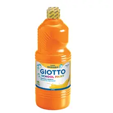Guache Líquido Giotto Escolar 1L Laranja | Material Escolar de Qualidade