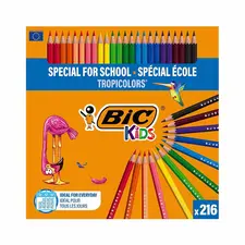 Lápis de Cor Bic Kids Tropicolors 18cm - Material Escolar para Crianças | BluePixel.pt