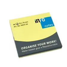 Bloco de Notas Aderentes 75x75mm Amarelo Forte - 80 Folhas | Loja BluePixel