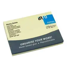 Bloco Notas Aderentes 100x75mm Amarelo 100 Folhas | Marca 256 | Loja BluePixel