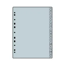 Recarga Separadores para Agenda 1671020 A/Z - Marca 397 | Loja BluePixel.pt