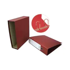 Pasta Arquivo Fibra+Caixa Fixa 2 Argolas D Vermelha | Organização e Durabilidade