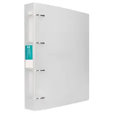 Pasta Arquivo L/E Plástico c/4 Anéis Transparente - Marca 320 | Loja BluePixel