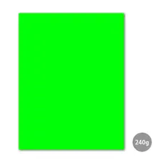 Cartolina fluorescente verde 50x65cm 240g - Marca 320 | BluePixel.pt