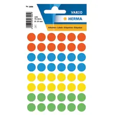 Etiquetas Redondas 13mm Sortido Herma1851 - Pack de 240 unidades | Loja BluePixel