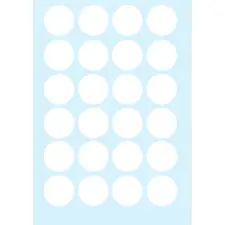 Etiquetas Redondas Removíveis 40mm Nº4476 - 100 Folhas, 2400 Unidades | Marca 241