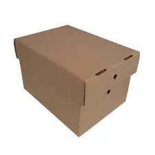 Caixa Arquivo com Tampa 306x226x197mm - Pack de 25 | Organização de Documentos