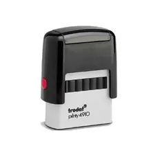 Carimbo Trodat 4910 Autotintável 09x26mm Marca 461 Corpo Cinza | Loja BluePixel