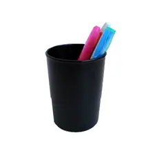 Porta Lápis Opaco Preto Marca 320 | Organização Moderna para Escritório e Escola