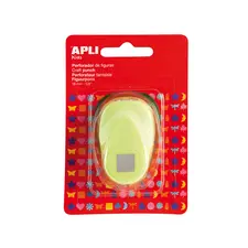 Furador Apli Forma em Quadrado Verde - Ferramenta de Papelaria de Alta Precisão | bluepixel.pt