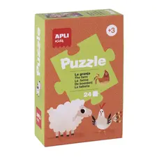 Jogo Puzzle Apli Kids Tema A Fazenda - 24 Peças | BluePixel.pt