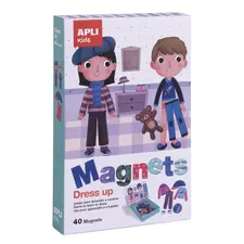 Jogo Educativo Magnético Apli Vestuário 40 Peças | Brinquedos Educativos para Crianças
