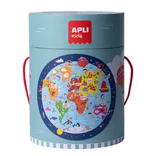Jogo Educativo Puzzle Mapa Mundo Apli 48 Peças | Brinquedo Infantil de Qualidade