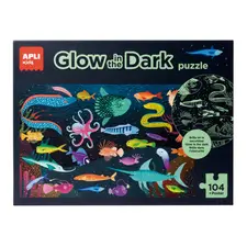 Jogo Educativo Puzzle Apli Fluor Oceano 104 Peças | Brinquedo Infantil de Qualidade