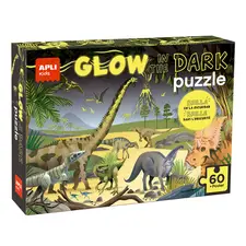 Jogo Educativo Puzzle Apli Fluor Dinossauros 60 Peças | Brinquedos Educativos Portugal