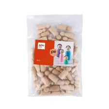 Bonecos de Madeira Apli Cor Natural 48unem | Marca 40 | Manualidades e Artesanato
