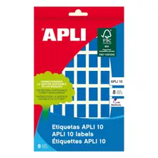 Etiquetas Apli 012x018mm Azul - 8 Folhas, 448 Unidades | Loja BluePixel