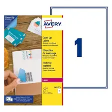 Etiquetas Avery 199,6x289,1mm - Pacote com 25 folhas | Loja BluePixel