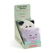 Bloco Espiral 160x160mm Peluche Panda/Hamster - Expositor 8unidades | Marca 127