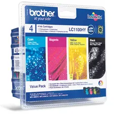Pack de 4 Tinteiros Brother LC1100HYVALBP Compatíveis para Impressoras - BluePixel.pt