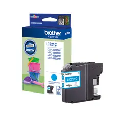 Tinteiro Brother LC221C Azul 3,9ml - Impressão de Cores Vivas na bluepixel.pt