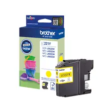 Tinteiro Brother LC221Y Amarelo 3,9ml - Compatível com Impressoras Brother | bluepixel.pt