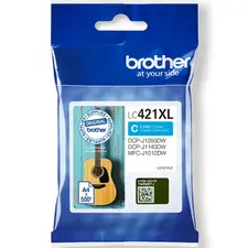 Tinteiro Brother LC421XLC Azul - Alta Capacidade para Impressoras Brother | BluePixel.pt
