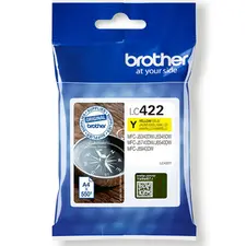Tinteiro Brother LC422Y Amarelo - Compatível com Impressoras Brother | BluePixel.pt