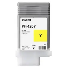 Tinteiro Canon PFI-120 Amarelo 2888C001 - Cartucho de Tinta de 130ml para Impressoras Canon na bluepixel.pt