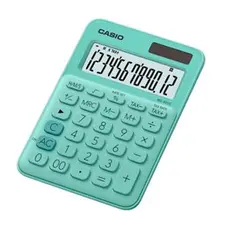 Calculadora Casio MS20UCGN Verde Claro 12 Dígitos | Loja BluePixel