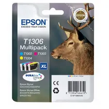 Pack Tinteiros Epson T1306 - 3 Cores, 10,1ml | Compatível Epson | bluepixel.pt