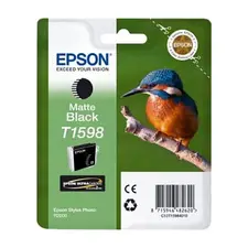 Tinteiro Epson T1598 Preto Matte 17ml | Compatível com Impressoras Epson | bluepixel.pt