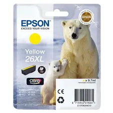 Tinteiro Epson 26XL Amarelo C13T26344010 - Alta Capacidade para Impressoras Epson na bluepixel.pt