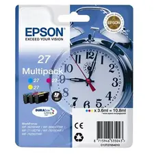 Pack Tinteiros Epson 27 - Compatível com Impressoras Epson - 3 Cores - 3,6 ml | bluepixel.pt