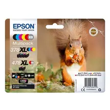 Pack de Tinteiros Epson 378XL / 478XL 6 Cores - Compatível com Impressoras Epson | bluepixel.pt
