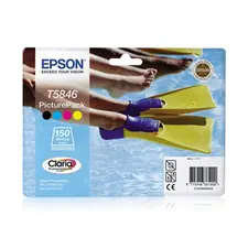 Tinteiro Epson T5846 4 Cores 39,1ml + 150 Folhas | Marca 35 | Loja BluePixel