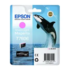 Tinteiro Epson T7606 Magenta VividoClaro 25,9ml | Compatível Epson na bluepixel.pt