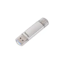 Pen Drive USB-C + USB-A 3.1/3.0 64GB 237 C-Laeta Prata | Armazenamento portátil de alta velocidade