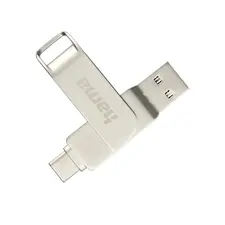 Pen Drive USB-C + USB-A 3.1/3.0 256GB Rotate Pro Prata | Marca 237 na bluepixel.pt