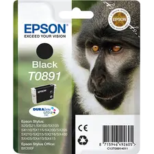Tinteiro EPSON T0891 Preto compatível com Stylus S2x, SX1xx/2xx/4xx e Stylus Office BX300 | BluePixel.pt