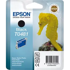 Tinteiro EPSON T0481 Preto - Compatível com Stylus Photo R200/220/300/320/340 e RX500/600/620/640 | bluepixel.pt