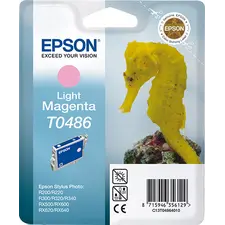 Tinteiro EPSON T0486 Magenta Claro - Compatível com Stylus Photo R200/220/300/320/340 e RX500/600/620/640 | BluePixel.pt