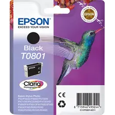 Tinteiro EPSON T0801 Preto para Stylus Photo P50 e modelos compatíveis | BluePixel.pt